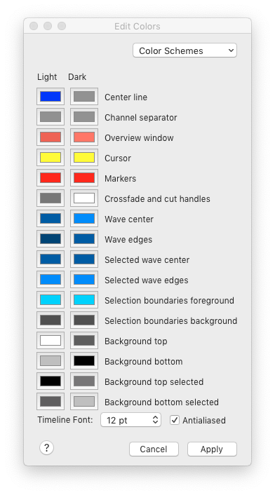 The Color Editor