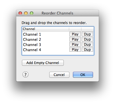 The channel reordering tool