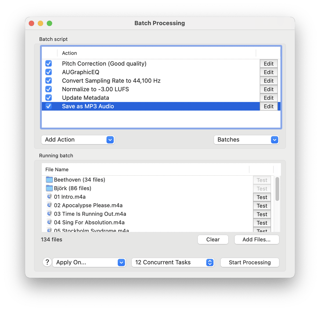 TwistedWave, an audio editor for Mac